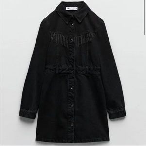 Zara Western Denim Dress